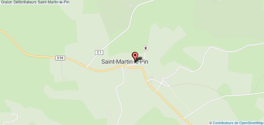 plan défibrillateurs Saint-Martin-le-Pin