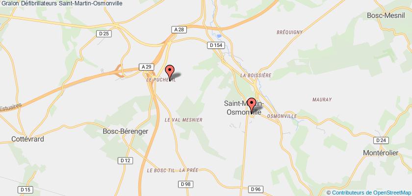 plan défibrillateurs Saint-Martin-Osmonville