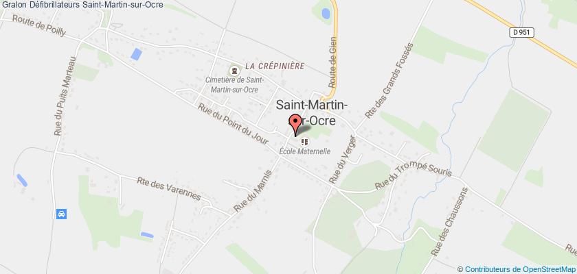 plan défibrillateurs Saint-Martin-sur-Ocre