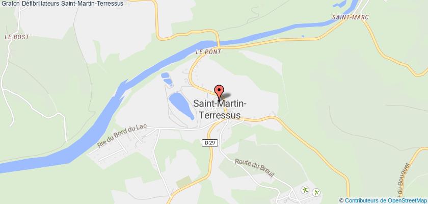 plan défibrillateurs Saint-Martin-Terressus