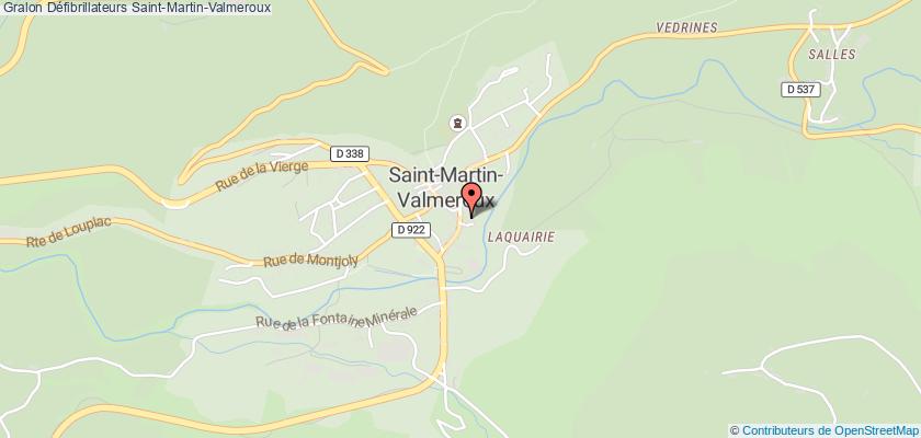 plan défibrillateurs Saint-Martin-Valmeroux