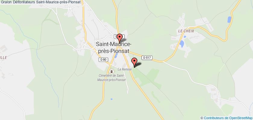 plan défibrillateurs Saint-Maurice-près-Pionsat