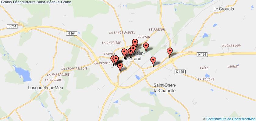 plan défibrillateurs Saint-Méen-le-Grand