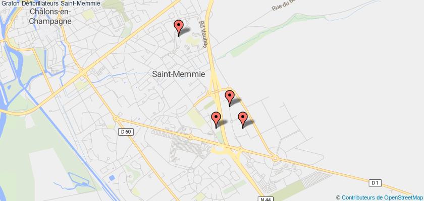 plan défibrillateurs Saint-Memmie