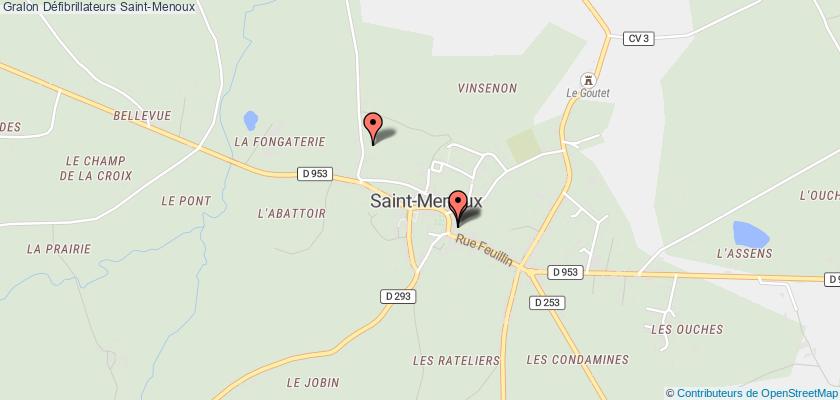 plan défibrillateurs Saint-Menoux