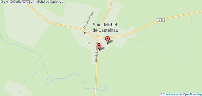 plan défibrillateurs Saint-Michel-de-Castelnau