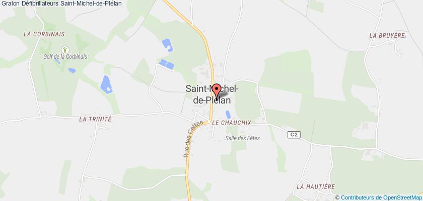 plan défibrillateurs Saint-Michel-de-Plélan