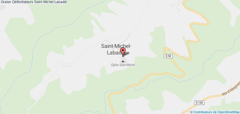plan défibrillateurs Saint-Michel-Labadié