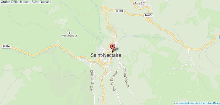 plan défibrillateurs Saint-Nectaire