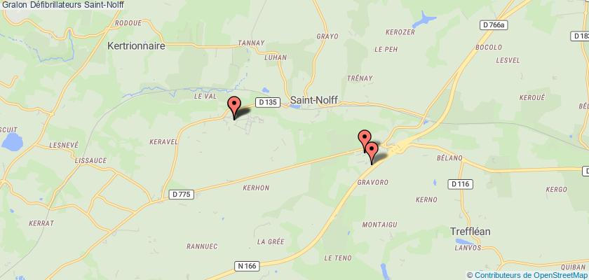 plan défibrillateurs Saint-Nolff