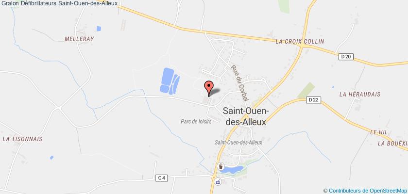 plan défibrillateurs Saint-Ouen-des-Alleux