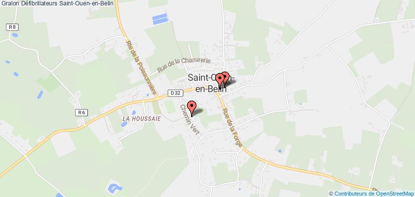 plan défibrillateurs Saint-Ouen-en-Belin