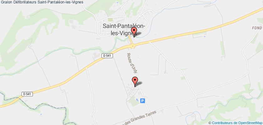 plan défibrillateurs Saint-Pantaléon-les-Vignes