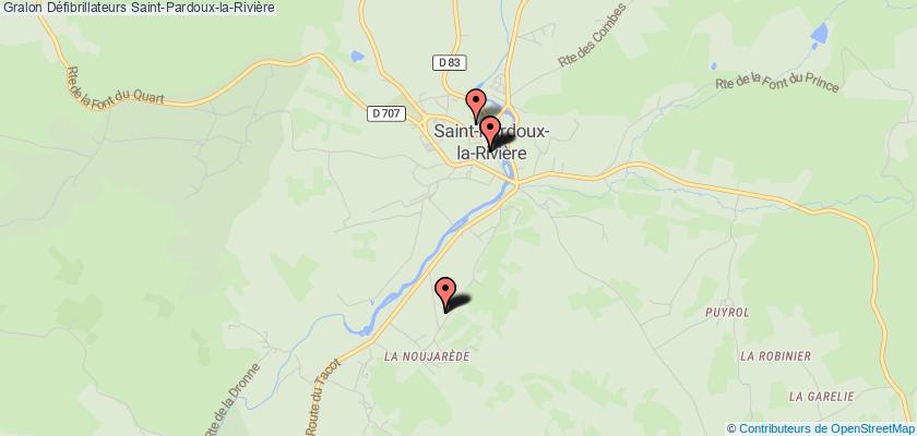 plan défibrillateurs Saint-Pardoux-la-Rivière
