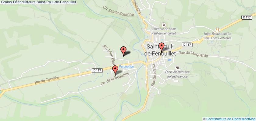 plan défibrillateurs Saint-Paul-de-Fenouillet