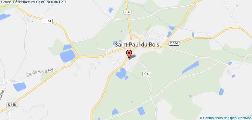 plan défibrillateurs Saint-Paul-du-Bois