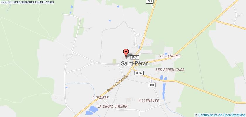 plan défibrillateurs Saint-Péran