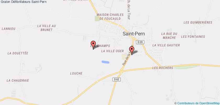 plan défibrillateurs Saint-Pern