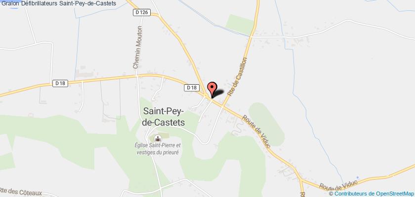 plan défibrillateurs Saint-Pey-de-Castets