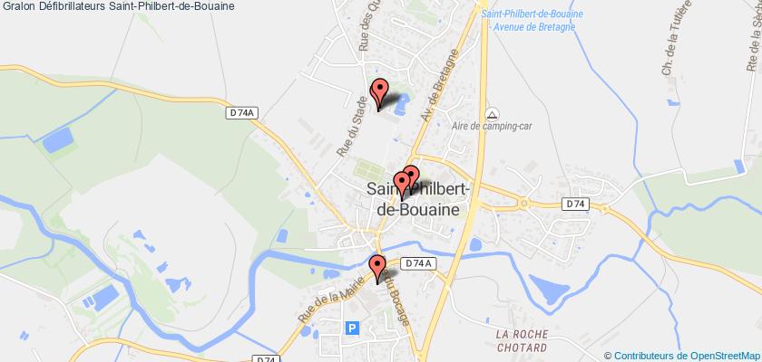 plan défibrillateurs Saint-Philbert-de-Bouaine