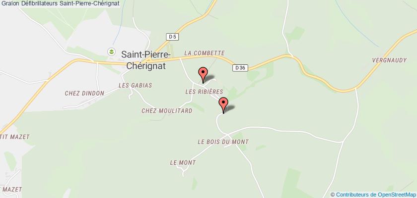 plan défibrillateurs Saint-Pierre-Chérignat