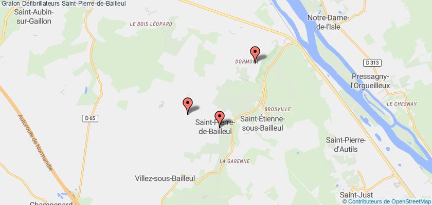 plan défibrillateurs Saint-Pierre-de-Bailleul