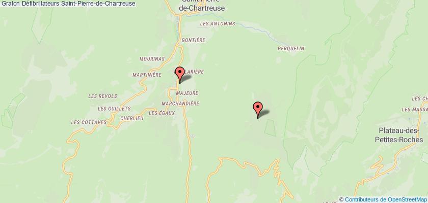 plan défibrillateurs Saint-Pierre-de-Chartreuse