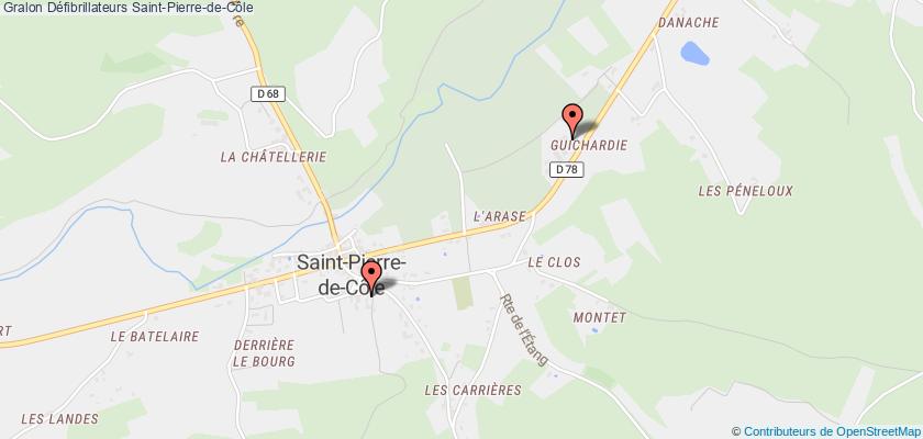 plan défibrillateurs Saint-Pierre-de-Côle