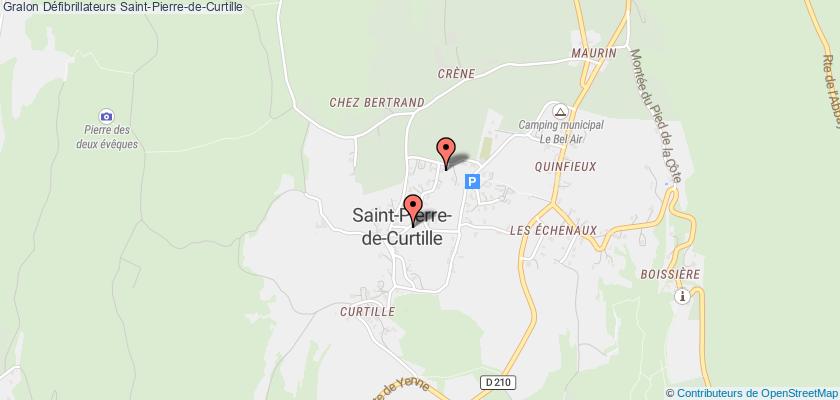 plan défibrillateurs Saint-Pierre-de-Curtille