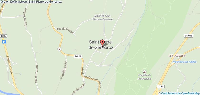 plan défibrillateurs Saint-Pierre-de-Genebroz