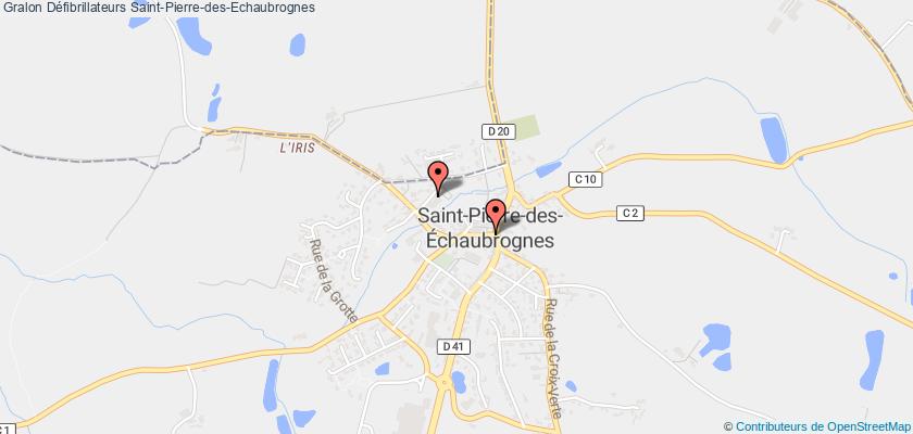 plan défibrillateurs Saint-Pierre-des-Echaubrognes