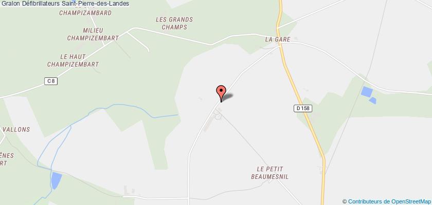 plan défibrillateurs Saint-Pierre-des-Landes