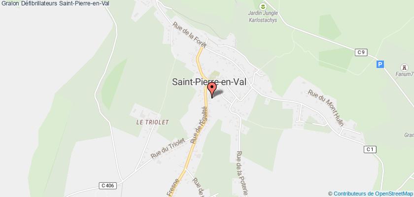 plan défibrillateurs Saint-Pierre-en-Val