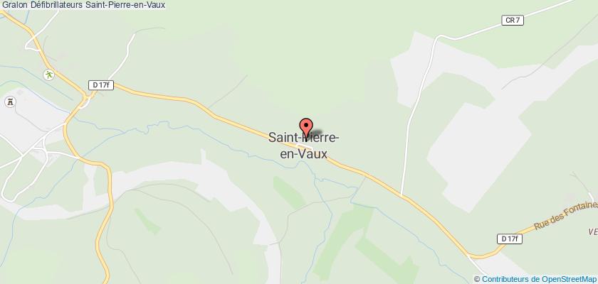 plan défibrillateurs Saint-Pierre-en-Vaux
