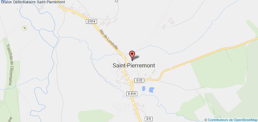 plan défibrillateurs Saint-Pierremont