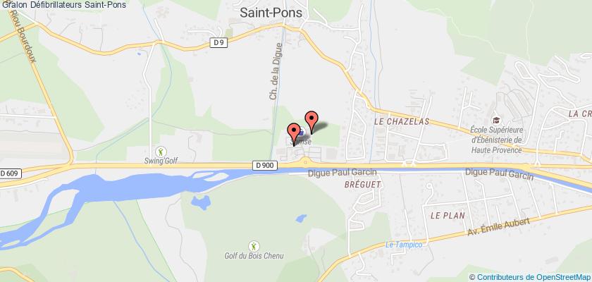 plan défibrillateurs Saint-Pons