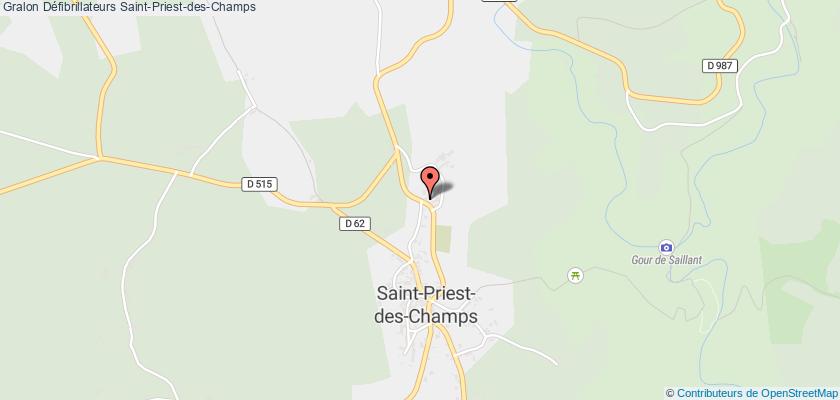 plan défibrillateurs Saint-Priest-des-Champs