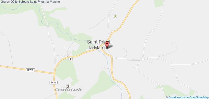 plan défibrillateurs Saint-Priest-la-Marche