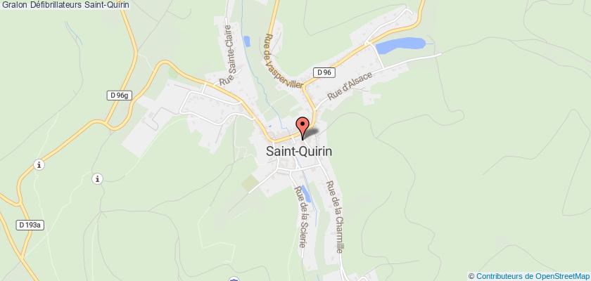 plan défibrillateurs Saint-Quirin