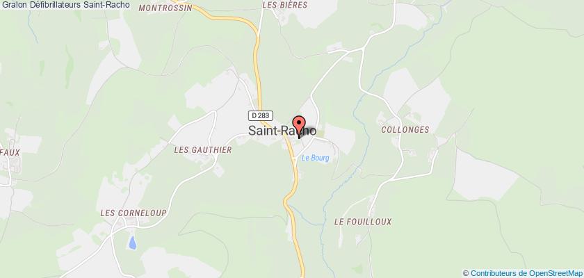 plan défibrillateurs Saint-Racho