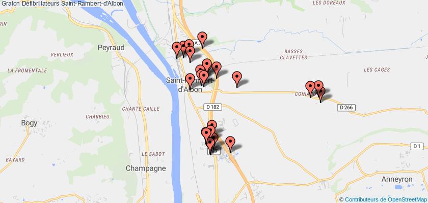plan défibrillateurs Saint-Rambert-d'Albon