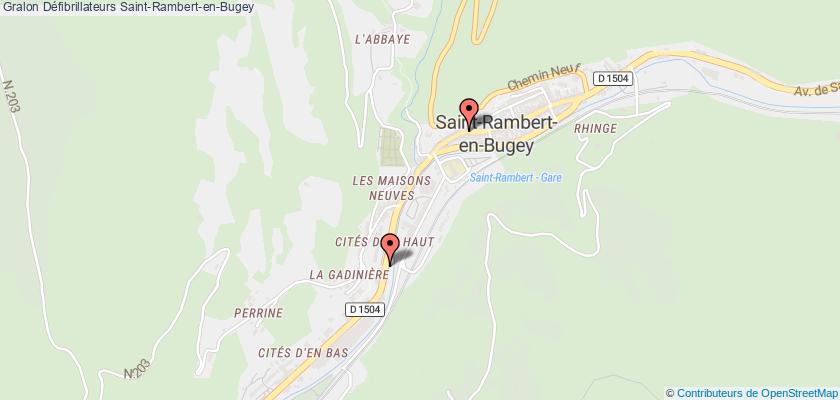 plan défibrillateurs Saint-Rambert-en-Bugey