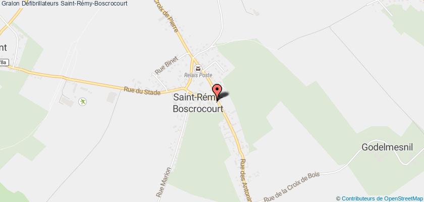 plan défibrillateurs Saint-Rémy-Boscrocourt