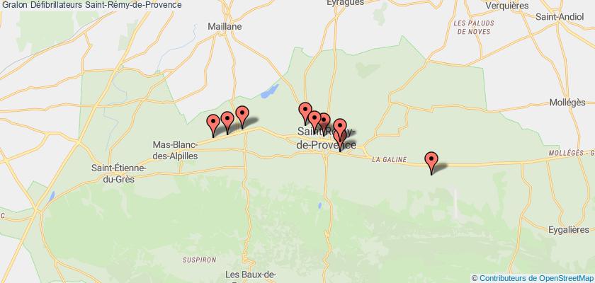 plan défibrillateurs Saint-Rémy-de-Provence