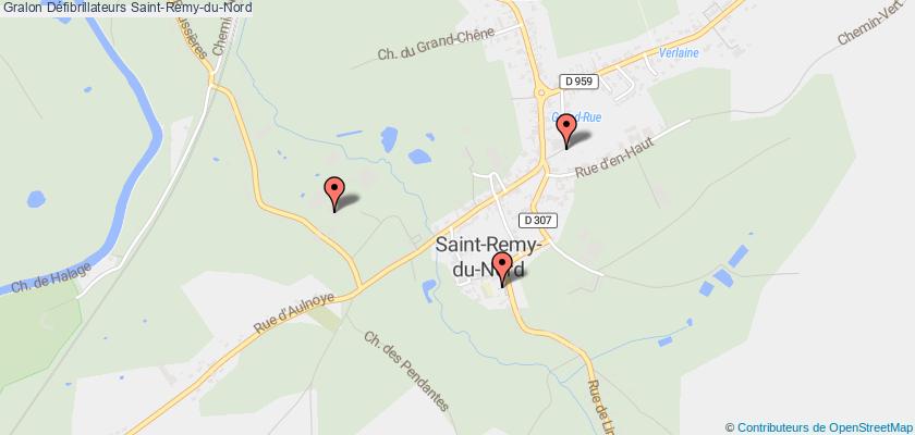plan défibrillateurs Saint-Remy-du-Nord