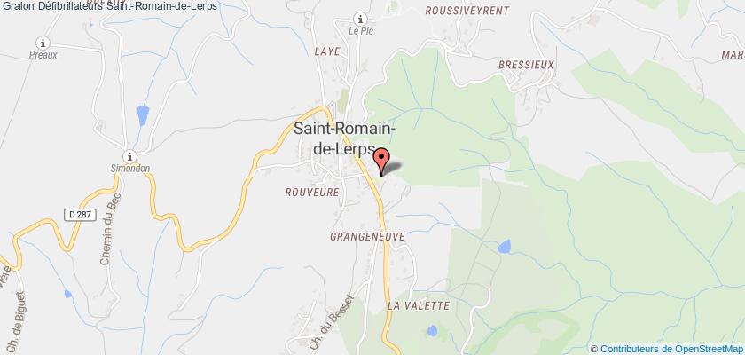 plan défibrillateurs Saint-Romain-de-Lerps