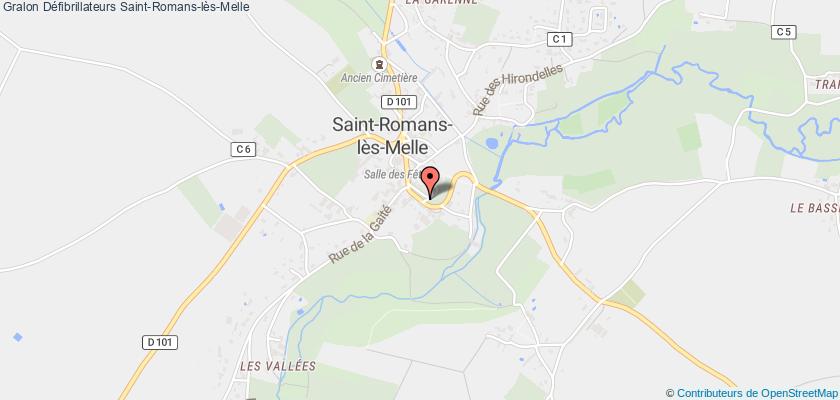 plan défibrillateurs Saint-Romans-lès-Melle