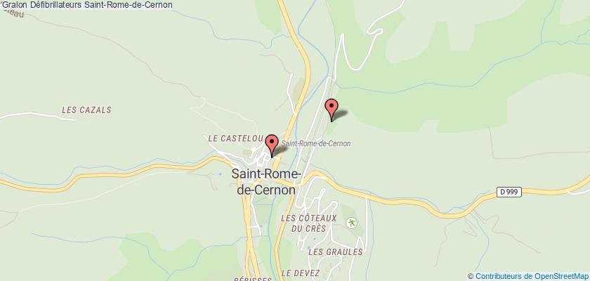 plan défibrillateurs Saint-Rome-de-Cernon