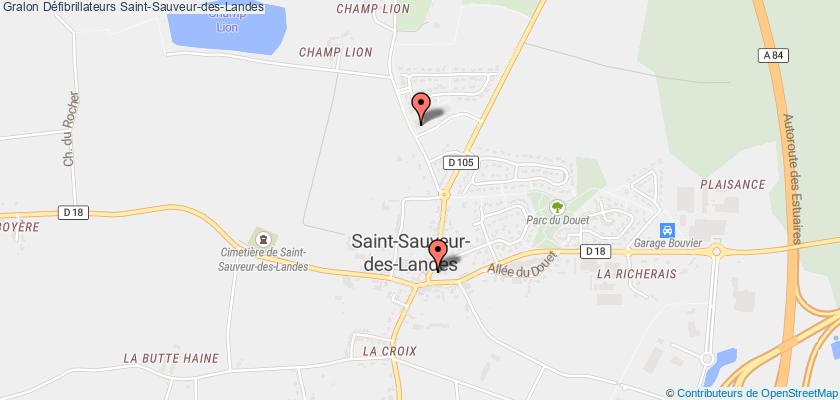 plan défibrillateurs Saint-Sauveur-des-Landes