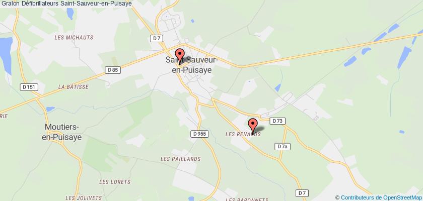 plan défibrillateurs Saint-Sauveur-en-Puisaye